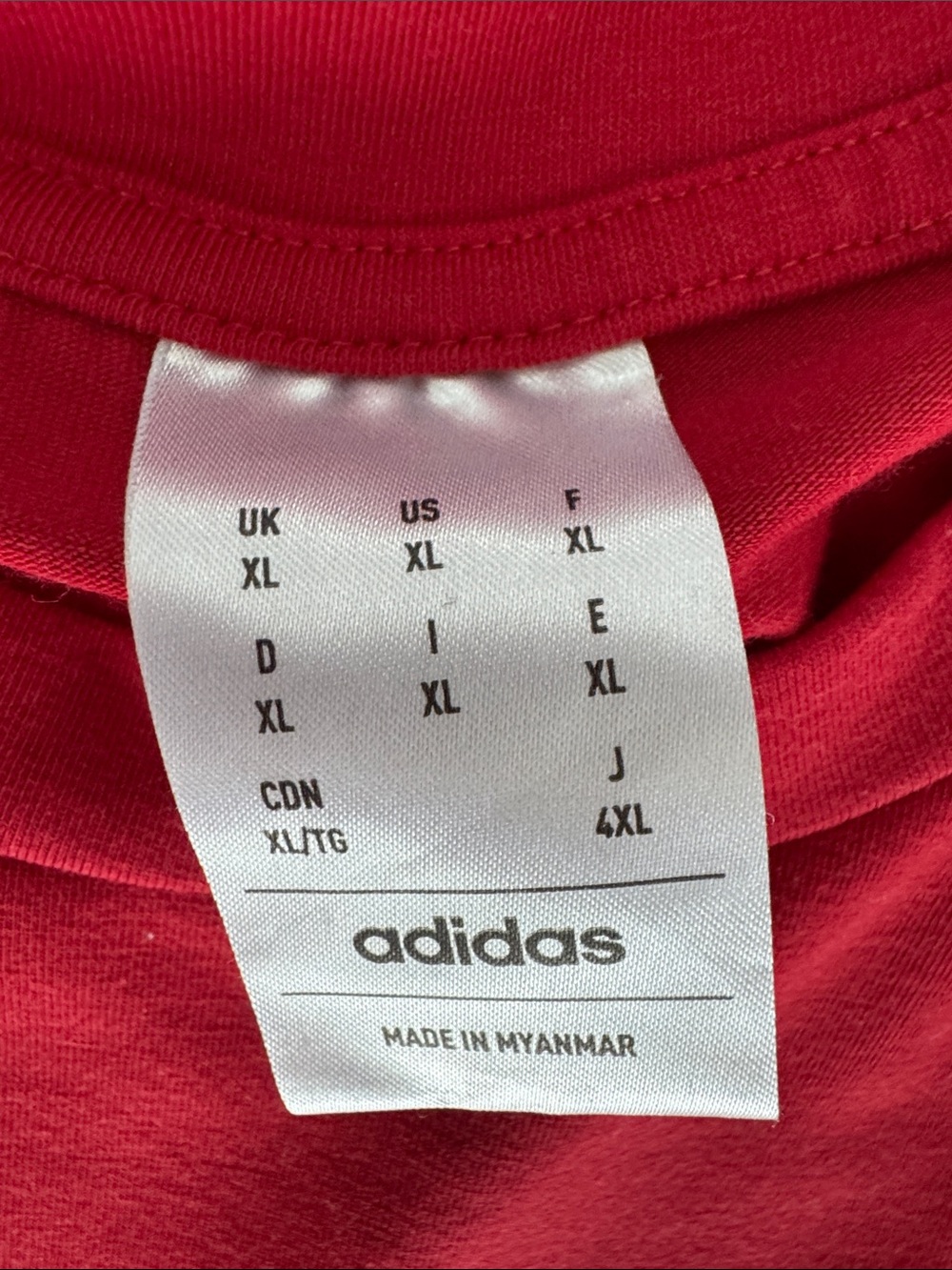 Adidas Men’s Red Performance T-Shirt - Picture 2 of 3